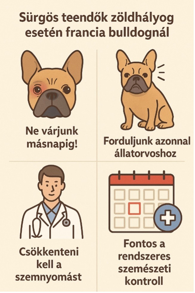 zöldhályog esetén a gazdi feladatai